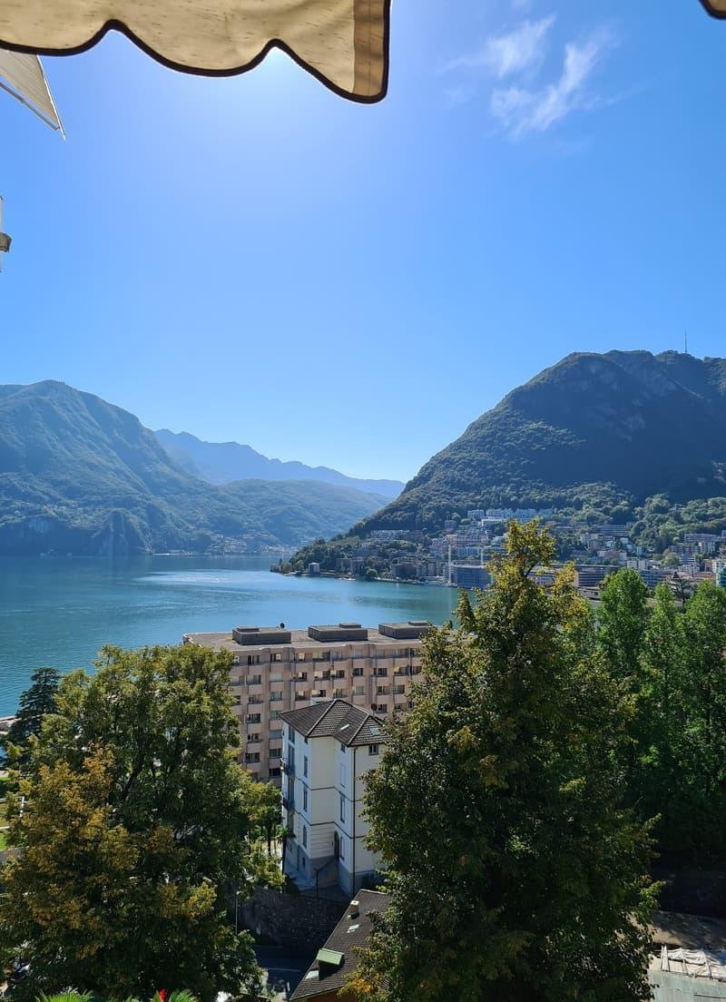 "Appartamento LUGANO CENTRO, Via C. Maraini 13 - Vista Lago, Ottima posizione, residenza signorile ."