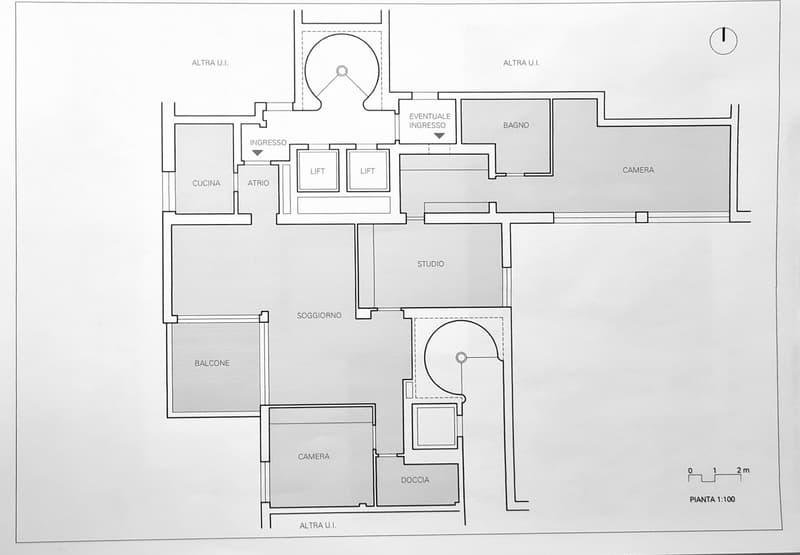 "Appartamento LUGANO CENTRO, Via C. Maraini 13 - Vista Lago, Ottima posizione, residenza signorile ."